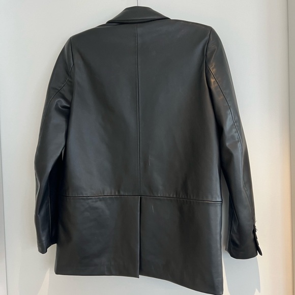 Zara Faux Leather Oversized Blazer - Picture 3 of 3